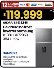 Samsung - Heladera no frost inverter