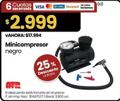 Negro - Minicompresor