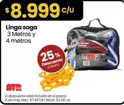 Linga soga 3 Metros y 4 metros
