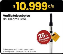 Varilla telescópica