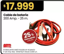 Cable de batería