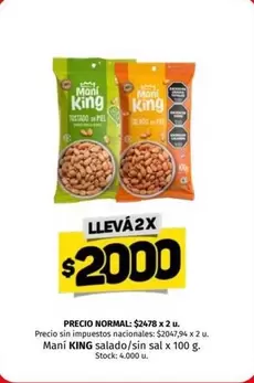 King - Mani KING salado/sin sal