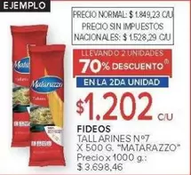 Matarazzo - FIDEOS TALLARINES N°7