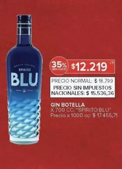 Spirito - GIN BOTELLA