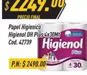 Higienol - Papel Higienico  DH Plus 4x30Mt Cod. 42739