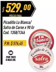 La Blanca - Picadillo / Safra de Carne x 90 Gr Cod. 1358/1346