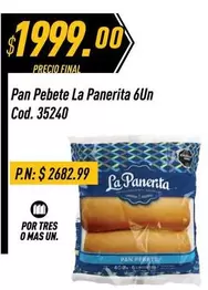 Mas - Pan Pebete La Panerita 6Un Cod. 35240