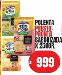 Presto Pronta - POLENTA PRESTO-PRONTA SABORIZADA