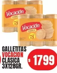 Vocacion - GALLETITAS CLASICA 3X128GR