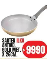 Ilko - SARTEN ANTIAD. GOLD MET. X 26CM.