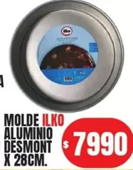 Ilko - MOLDE ALUMINIO DESMONT X 28CM