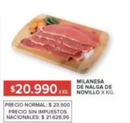 X$ - MILANESA DE NALGA DE NOVILLO