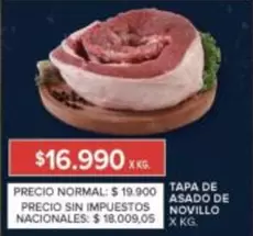 X$ - Tapa de Asado de Novillo
