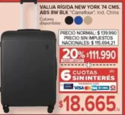 York - VALIJA RÍGIDA NEW YORK 74 CMS.