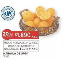 Carrefour - NARANJA DE JUGO