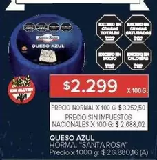 santa Rosa - QUESO AZUL