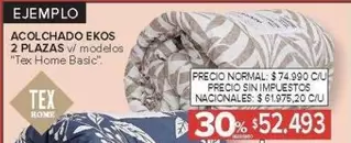 ACOLCHADO EKOS 2 PLAZAS