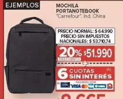 Carrefour - MOCHILA PORTANOTEBOOK