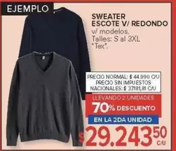 Redondo - SWEATER ESCOTE V/ REDONDO