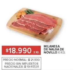X$ - MILANESA DE NALGA DE NOVILLO