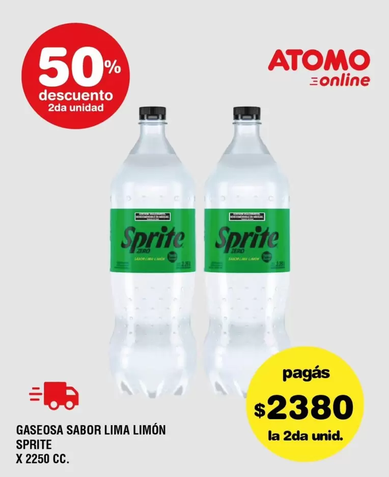 Sprite - GASEOSA SABOR LIMA LIMON