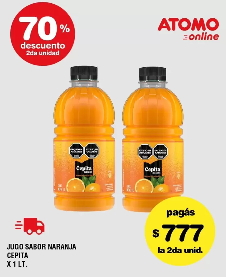Cepita - JUGO SABOR NARANJA