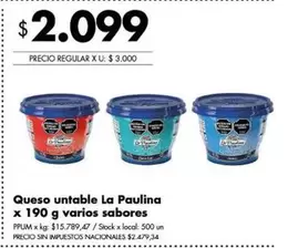 La paulina - Queso untable