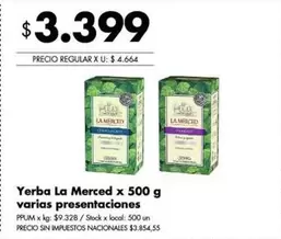 La Merced - Yerba
