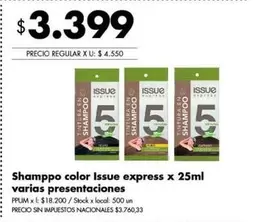 Issue - Shampoo color express
