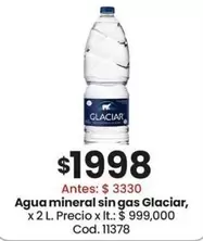 Glaciar - Agua mineral sin gas
