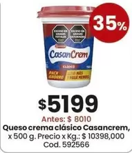 Casancrem - Queso crema clásico