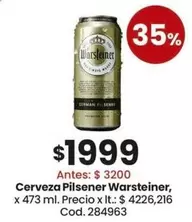 Warsteiner - Cerveza Pilsener