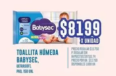 Babysec - TOALLITA HÚMEDA