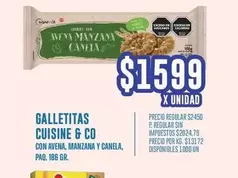 Cuisine - Galletitas con Avena, Manzana y Canela