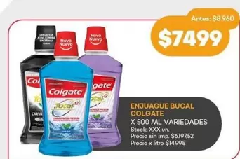 Colgate - ENJUAGUE BUCAL