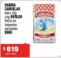 cañuelas - HARINA CANUELAS 000 x 1Kg