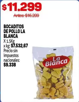 La Blanca - BOCADITOS DE POLLO