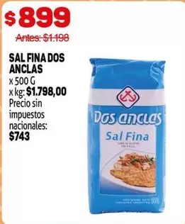 Dos Anclas - SAL FINA