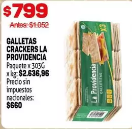 La providencia - GALLETAS CRACKERS