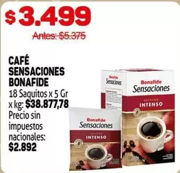 Bonafide - CAFÉ SENSACIONES
