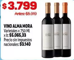 Alma Mora - VINO ALMA MORA Varietales