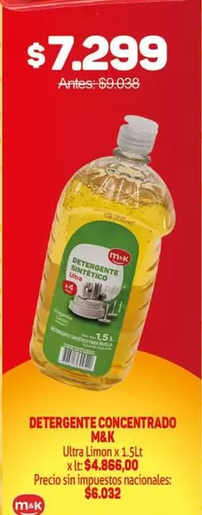 M&K - DETERGENTE CONCENTRADO