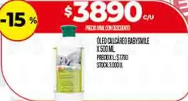 OLÉO CALCÁREO BABYSMILE X 500 ML