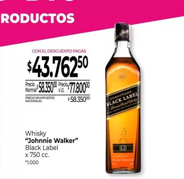 Johnnie Walker - Whisky "" Black Label