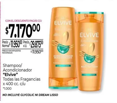Elvive - Shampoo/Acondicionador