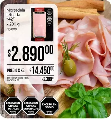 42 - Mortadela fetedeada ""