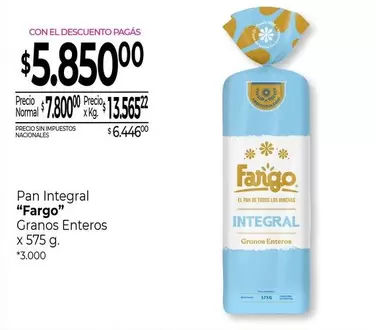 fargo - Pan Integral