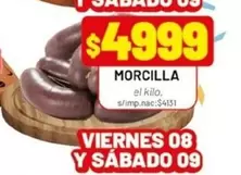 MORCILLA el kilo. s/imp.nac:$4131