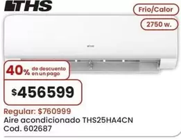 Aire acondicionado THS25HA4CN Cod. 602687