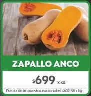 X$ - ZAPALLO ANCO